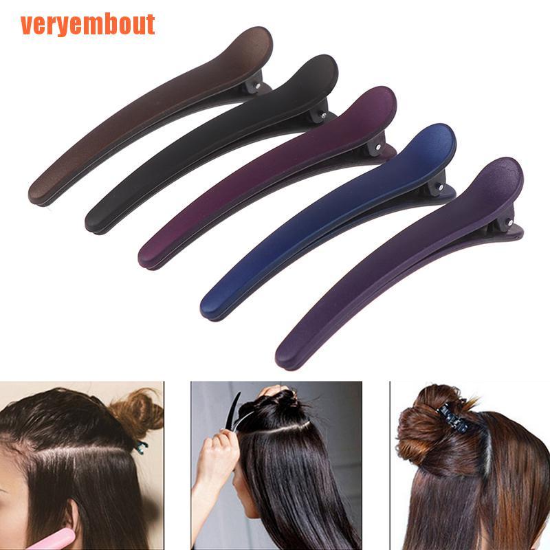 1 Kẹp Tóc Mỏ Vịt Bằng Nhựa Chống Trượt Cho Nữ