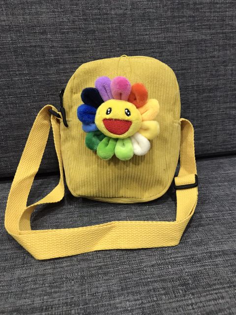 TÚI ĐEO CHÉO MINi _ Hoa kaikai kiki Nhung gân