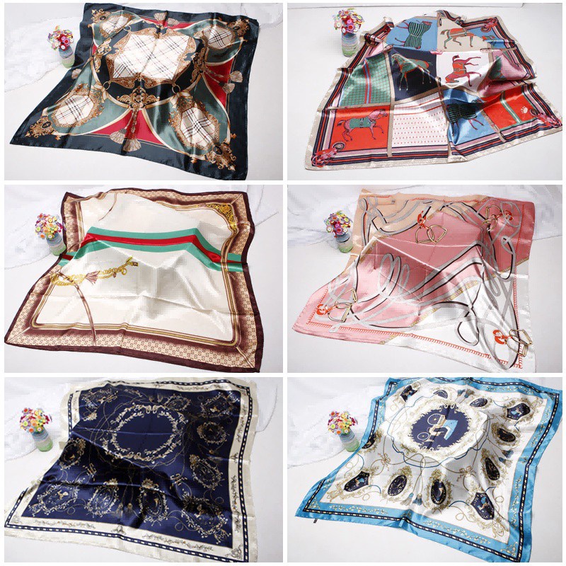 Khăn Quàng Cổ Lụa satin Chất Lượng Cao 90 * 90cm