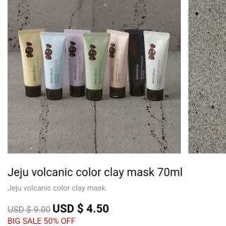 Mặt nạ đất sét tro núi lửa