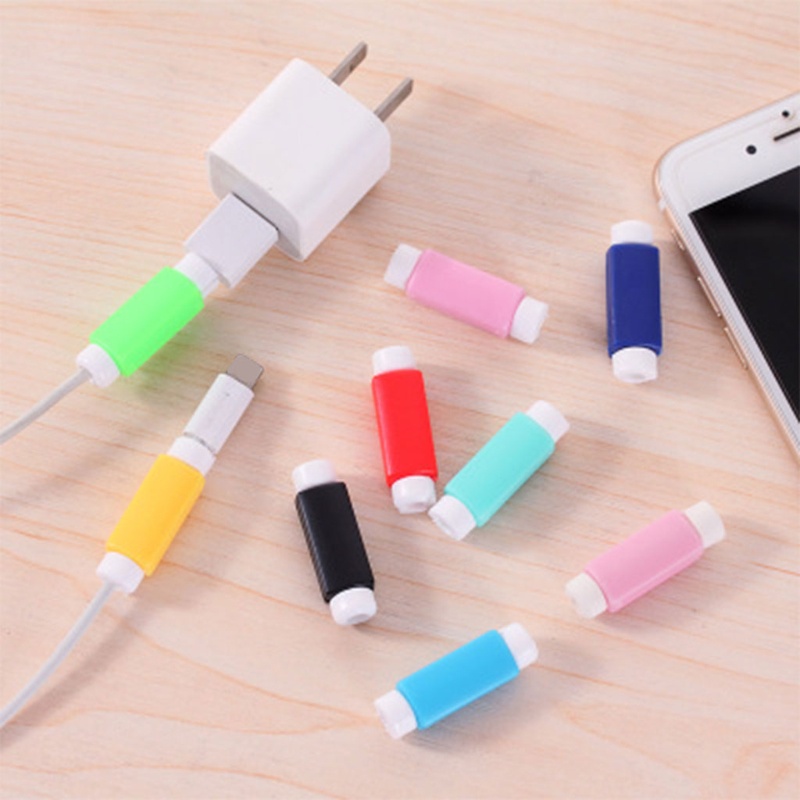 Phụ Kiện Bảo Vệ Dây Cáp USB Nhiều Màu Sắc Cho Điện Thoại Thông Minh