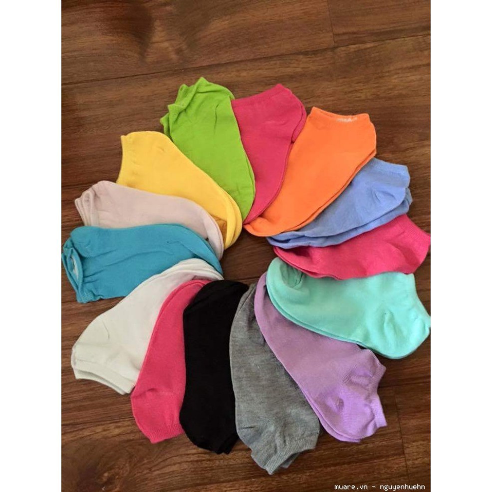 Combo 100 đôi tất trơn | Squishyvui  Gsale giá rẻ