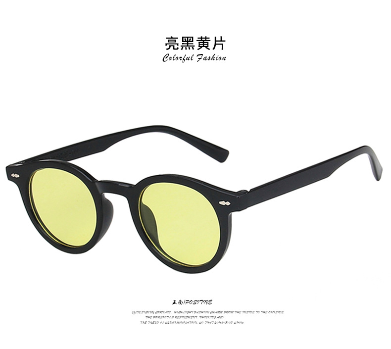 Kính Mát Gọng Tròn Màu Kẹo Phong Cách Hàn Quốc Cho Nữ