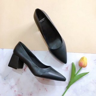 Giày cao gót công sở da thật gót vuông 6cm Vagabond xuất Thuỵ Điển siêu êm mềm lót mút dày êm (ảnh chụp thật)