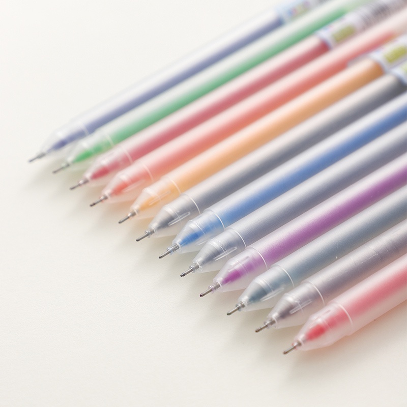 Bút mực gel RUIXIANG cỡ 0.5mm 12 màu dễ thương cho học sinh/ văn phòng