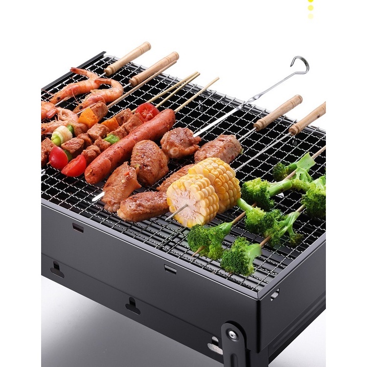 Bếp nướng than hoa BBQ gấp gọn tiện lợi mang theo du lịch