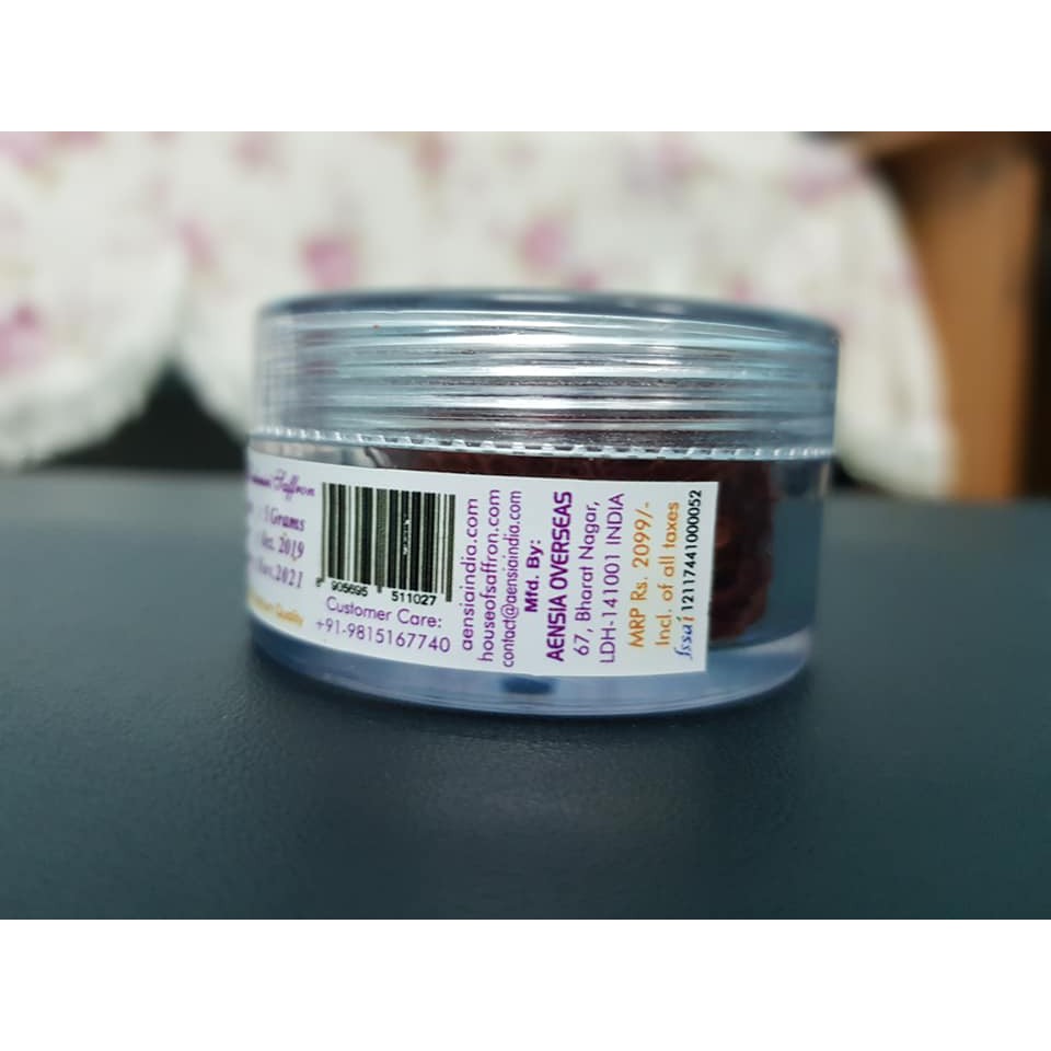 Nhụy hoa nghệ tây Ấn Độ - Shalimar Saffron 1g trồng tại Kashmir chất lượng cao nhất Premium A++ (Date 11/2021)