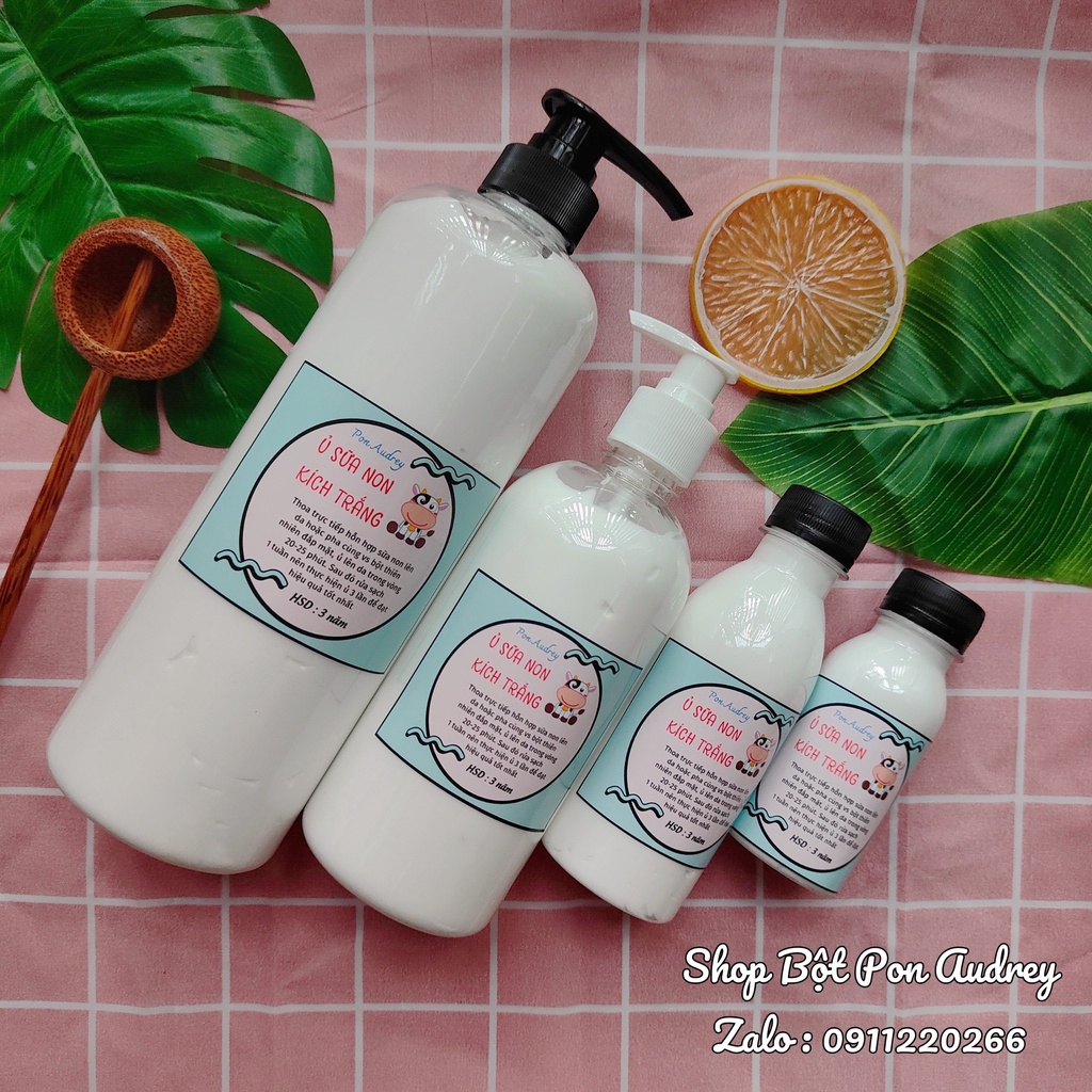 Ủ Sữa Non Kích Trắng Nguyên Chất Cô Đặc - Chai 500ML &amp; 1000ML