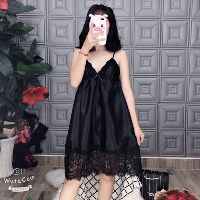 Đầm ngủ phi bóng viền ren