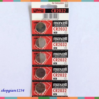 Pin CMOS Maxell CR2032 Lithium 3V ( 1 vỉ 5 viên)