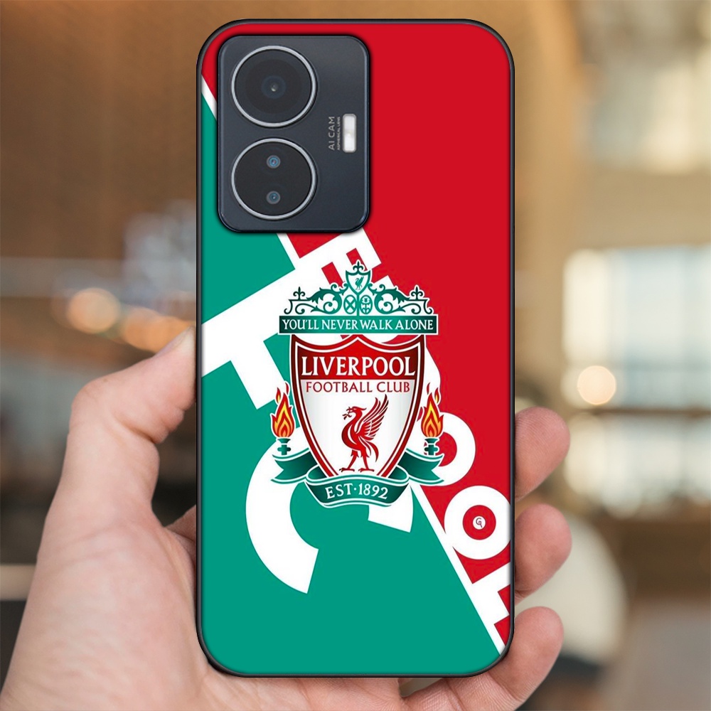 Ốp lưng Vivo Y55 2022 viền đen in hình Liverpool FC