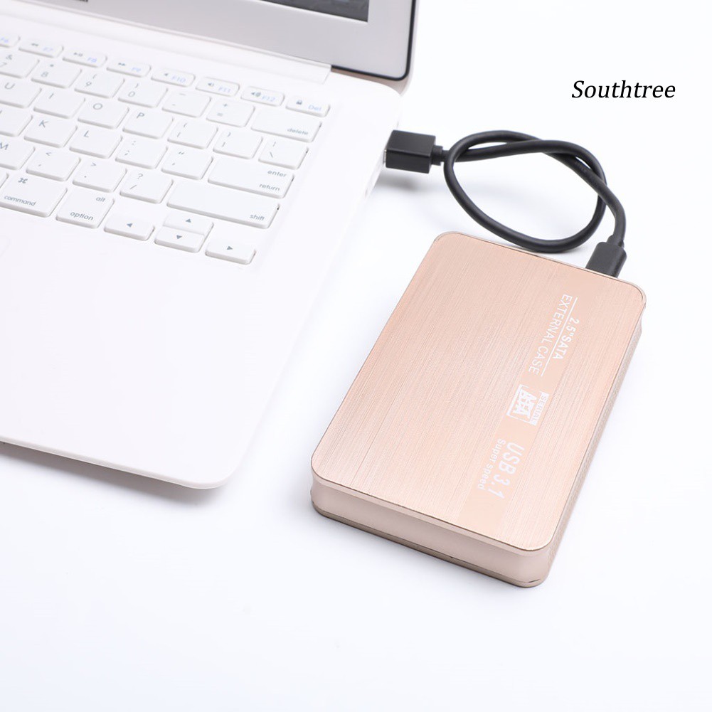 【Ready stock】Type-C USB 3.1 2.5inch SATA External SSD HDD Hard Disk Drive Case Adapter Box