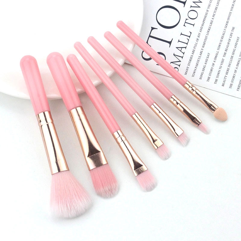 [Hàng mới về] Set 7 Cọ Trang Điểm Đa Năng Cho Mặt / Mắt / Má Hồng Tiện Dụng