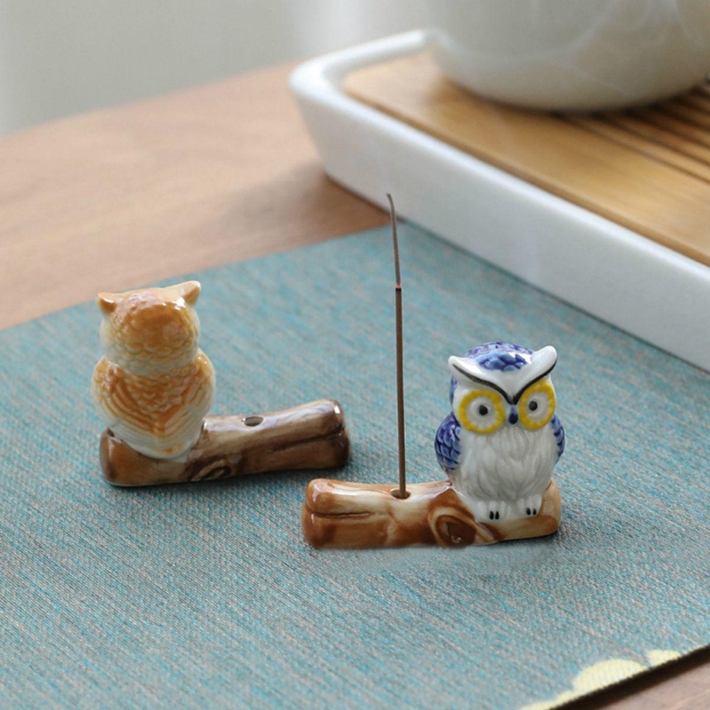 Giá Đỡ Đũa Bằng Sứ Hình Chim Cú Độc Đáo Tiện Dụng Cho Nhà Bếp / Nhà Hàng