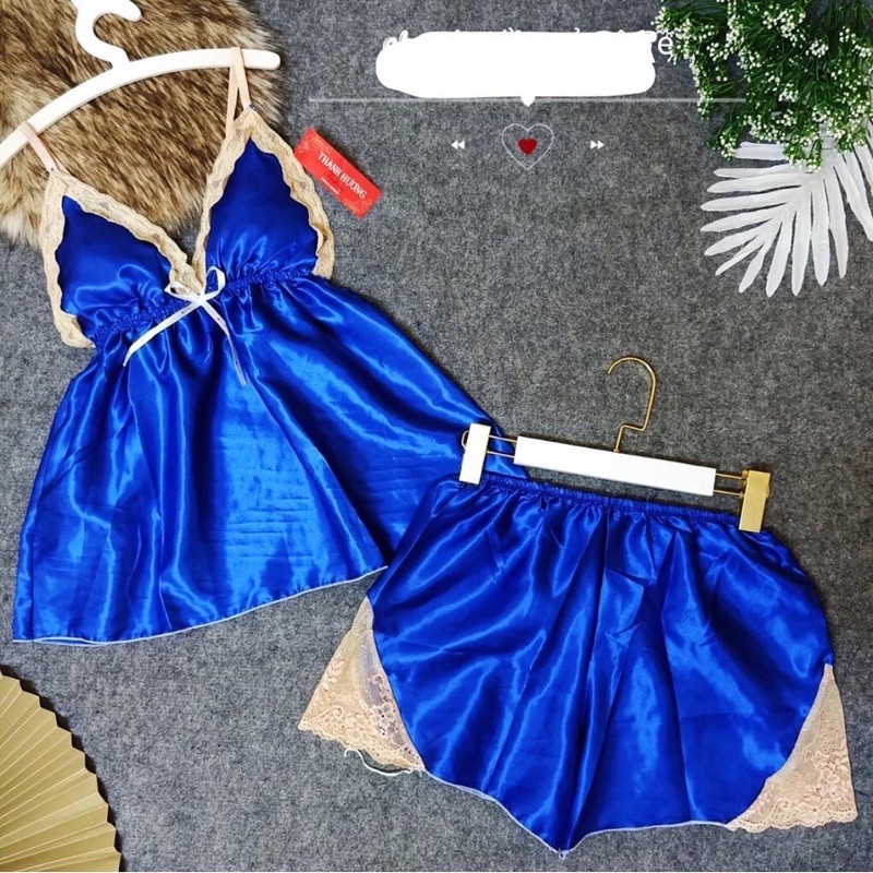 [Có size 68kg] Đồ ngủ sexy nữ🔥Đồ ngủ hai dây có mút ngực chất phi hai dây chất mịn quyến rũ, 4 | BigBuy360 - bigbuy360.vn