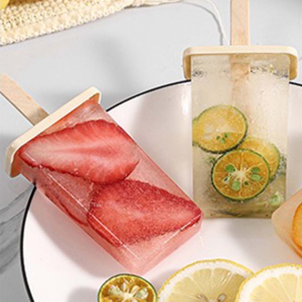 Khuôn làm kem que 4/9 ngăn 3D tiện lợi có thể tái sử dụng