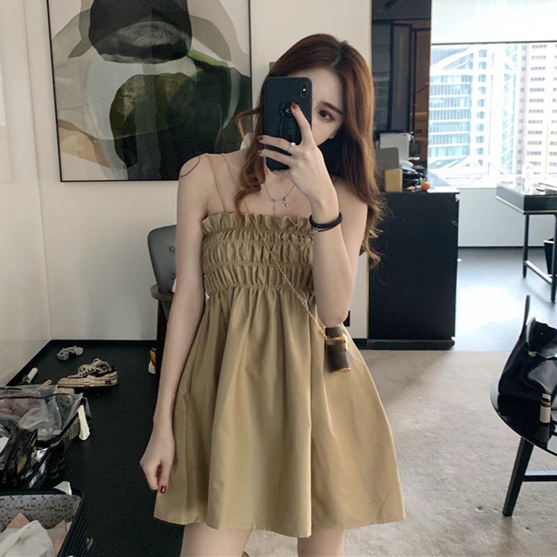Váy xòe chun ngực - SẴN BE
