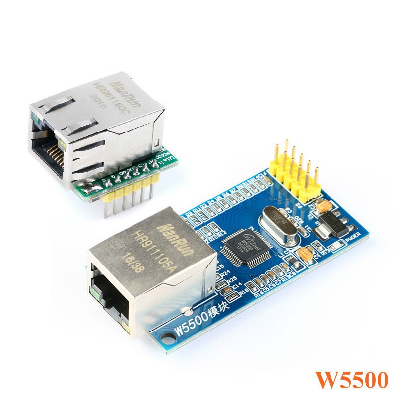 Chip mới usr-es1-w5500 SPI to LAN và Ethernet Converter TCP với vi điều khiển IP-51 stm32