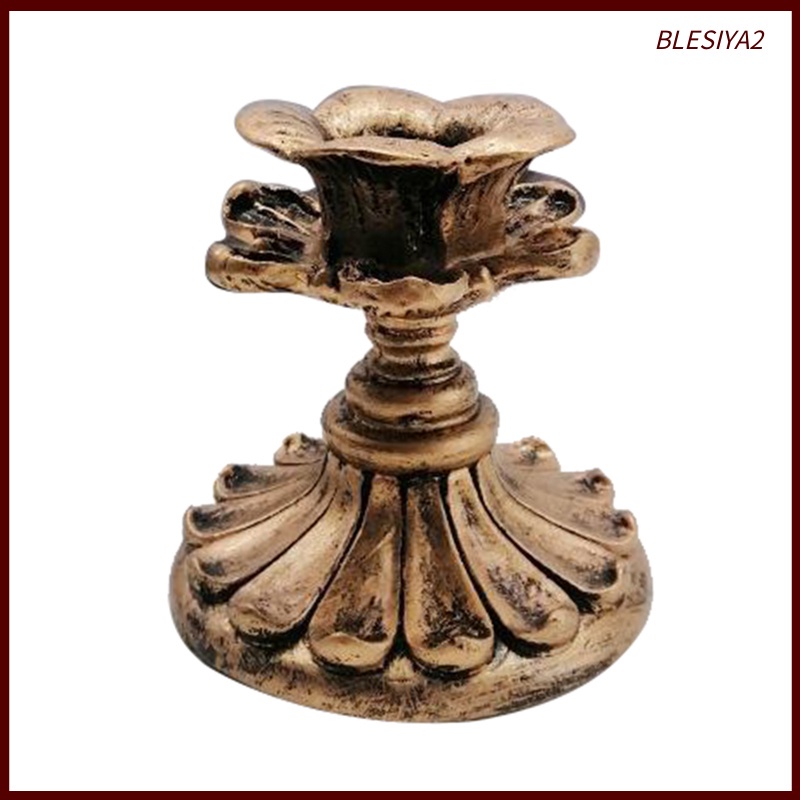 Rustic Shabby Chic Pillar Candle Holder Candlestick for Church 8x8x8.5cm