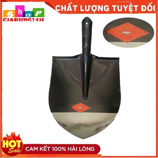Xẻng đen thương hiệu con ngựa siêu dày siêu khỏe đường kính 23cm-Giadung24h