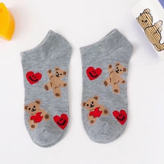 05 đôi tất Gấu Tim cổ ngắn (05 màu)