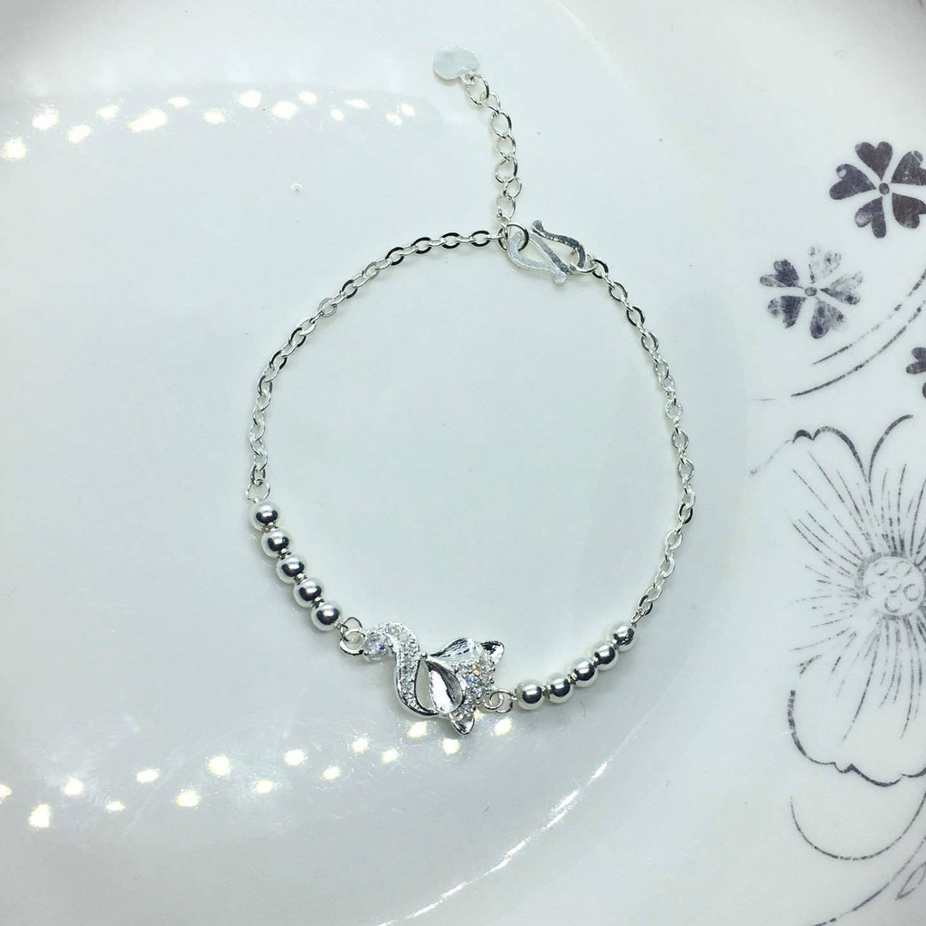 Lắc tay hồ ly dây bi bạc ta cao cấp, lắc tay hồ ly cầu may mắn tình duyên | BigBuy360 - bigbuy360.vn