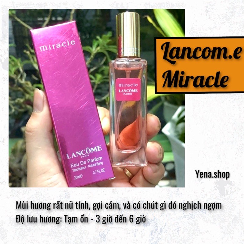 [Chuyên sỉ] Nước hoa nữ Lancome Miracle chiết 20ml