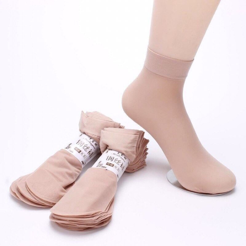 Tất giấy nữ siêu dai siêu bền,lố 10 đôi