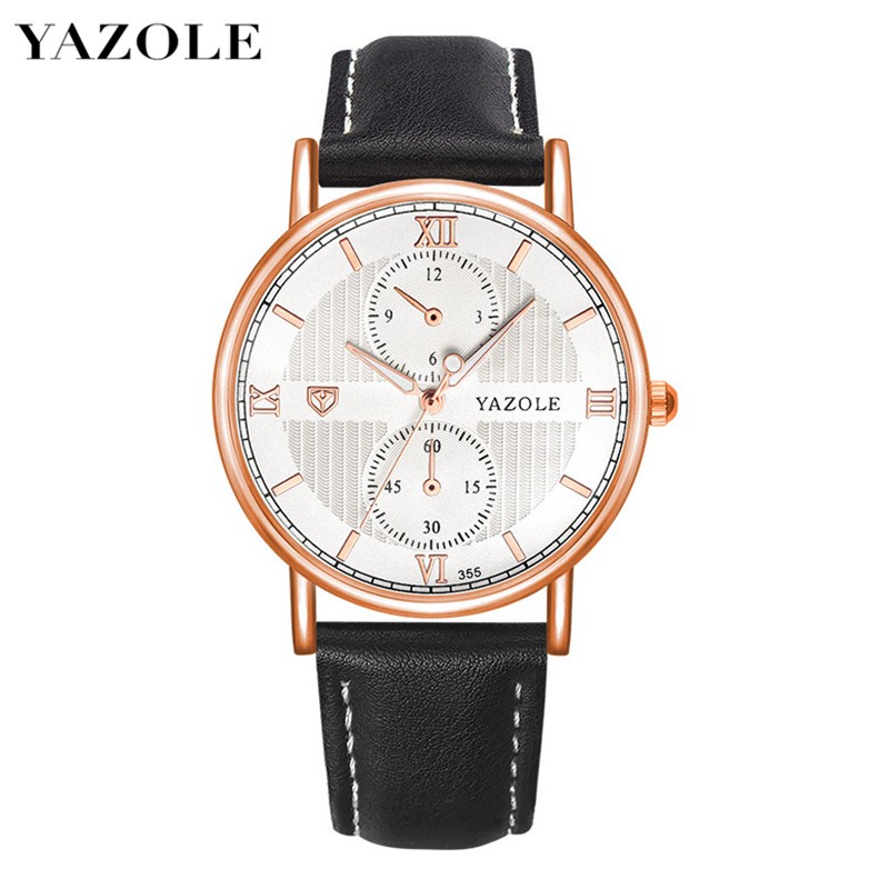 Đồng Hồ Quartz Chạy Kim Yazole 355 Sang Trọng