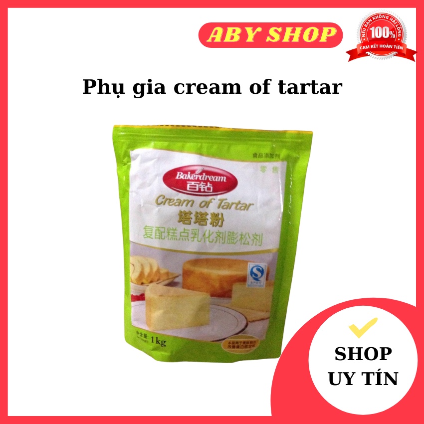 Phụ gi cream of tartar ⚡ GIÁ TỐT NHẤT ⚡ phụ gia làm bánh giúp cho lòng trắng trứng dễ bông cứng, giữ bọt khí không bị vỡ