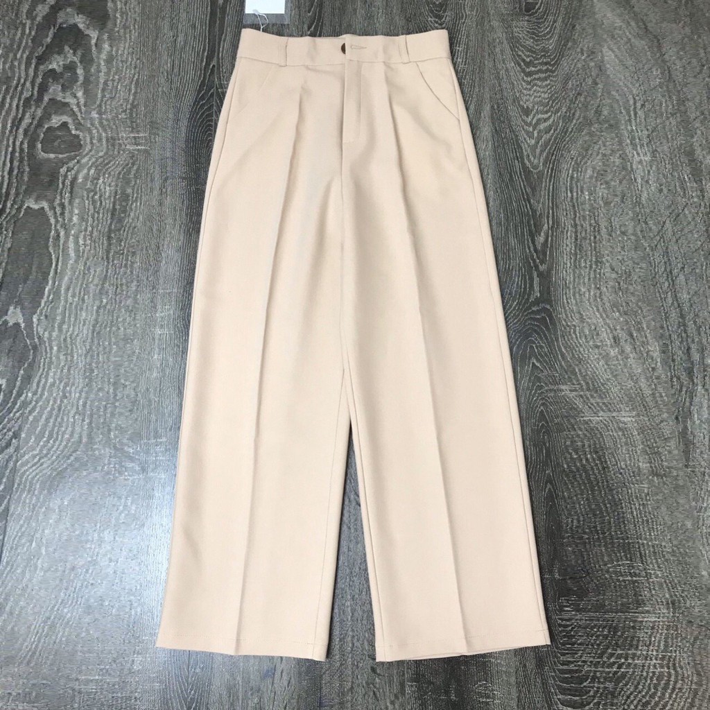 Quần Ống Rộng Nữ Cạp Cao Bóp Eo Nhỏ Chất Liệu Vải Co Giãn Thoải Mái 788 🎁 | BigBuy360 - bigbuy360.vn