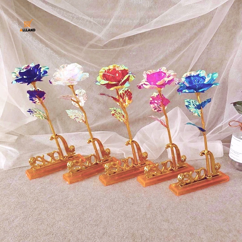 Hoa hồng nhân tạo nhiều màu sắc lãng mạn/ Đế hình chữ LOVE