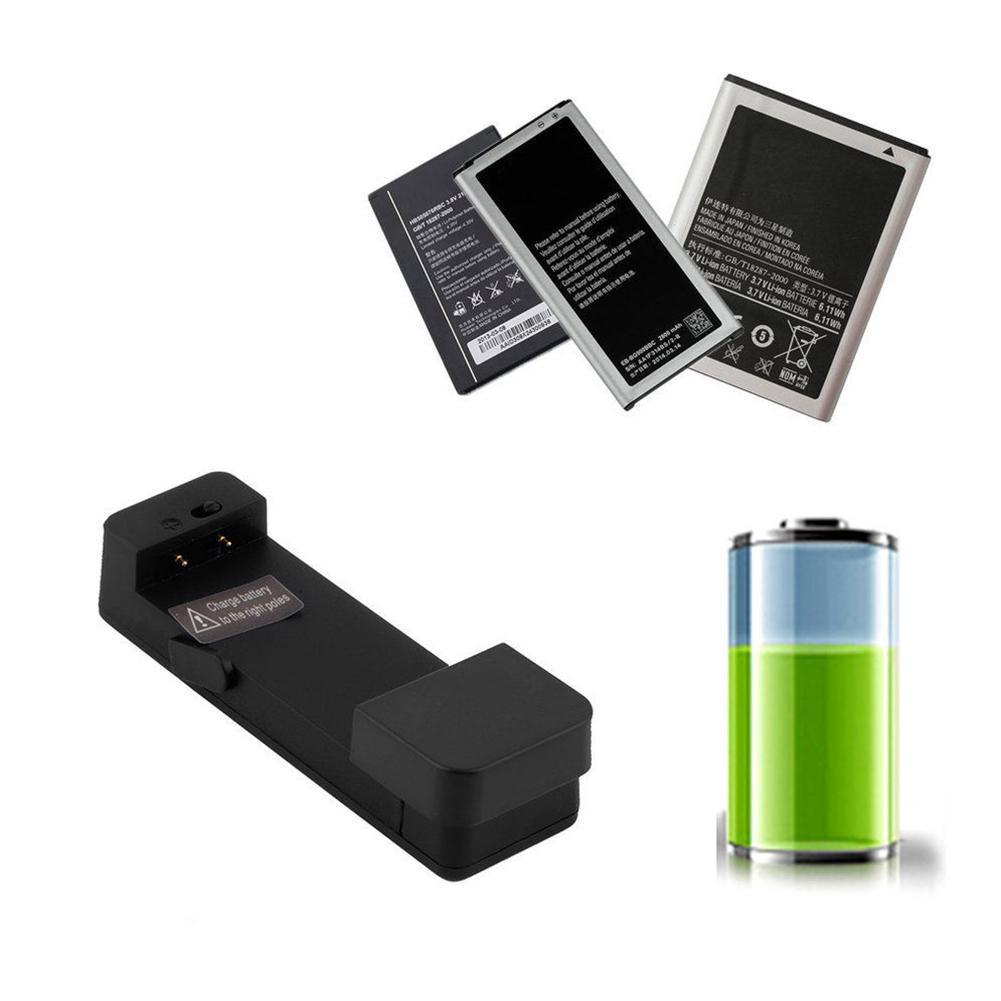 Universal Indicator Battery Charger Dock Cradle For Cell Mobile Phone Black