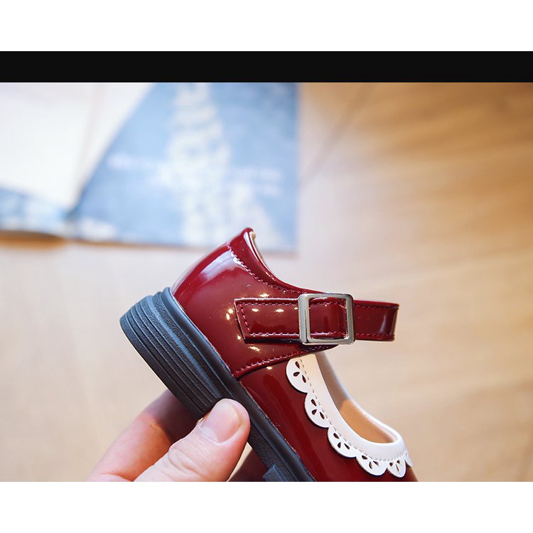 Giày Búp Bê Đế Bằng Thiết Kế Hợp Thời Trang Cho Bé Gái