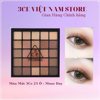 Màu mắt 25 ô 3ce pro multi eye color palette museday