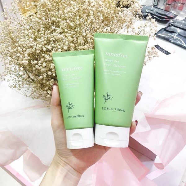 [CHÍNH HÃNG] SỮA RỬA MẶT TRÀ XANH INNISFREE GREEN TEA FOAM CLEANSER 80ml