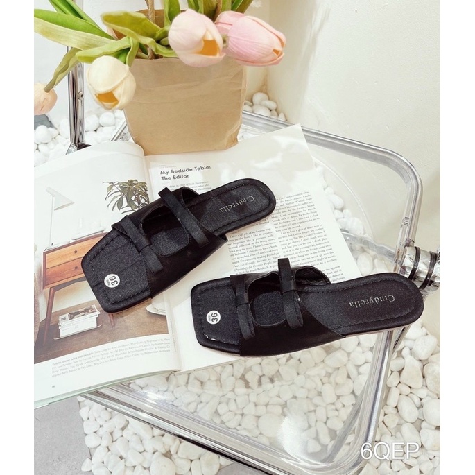 Dép Bệt 2 Nơ Lụa Siêu Xinh
