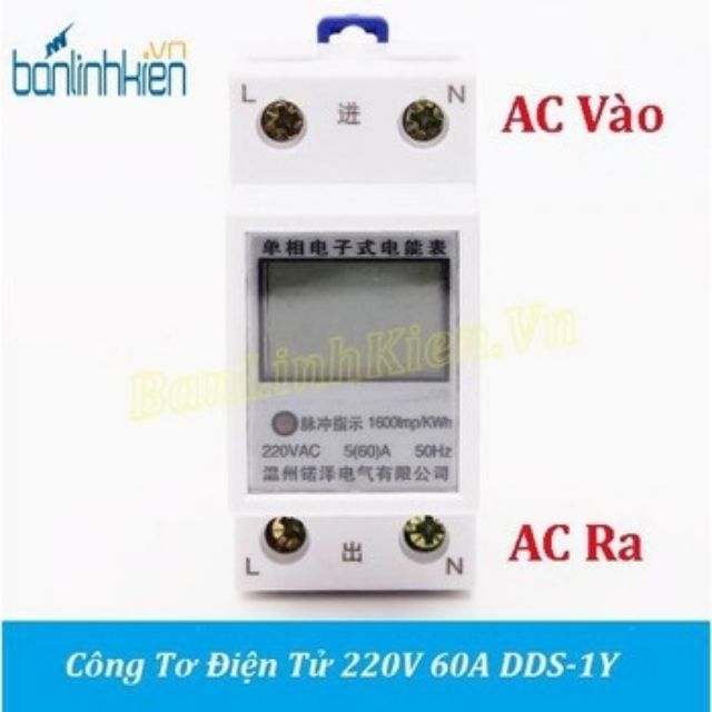 Công tơ điện tử, thiết bị đo công suất SAITON ABB 65A SHOP CHUNGLYLYNGHIA