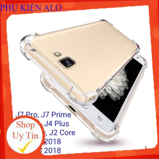 Ốp Lưng Dẻo Trong Chống Sốc Samsung J8, J7 Pro, J7 Prime, J6 Plus, J6, J4 Plus, J4, J2 Prime, J2 Core, A8 - A6 2018