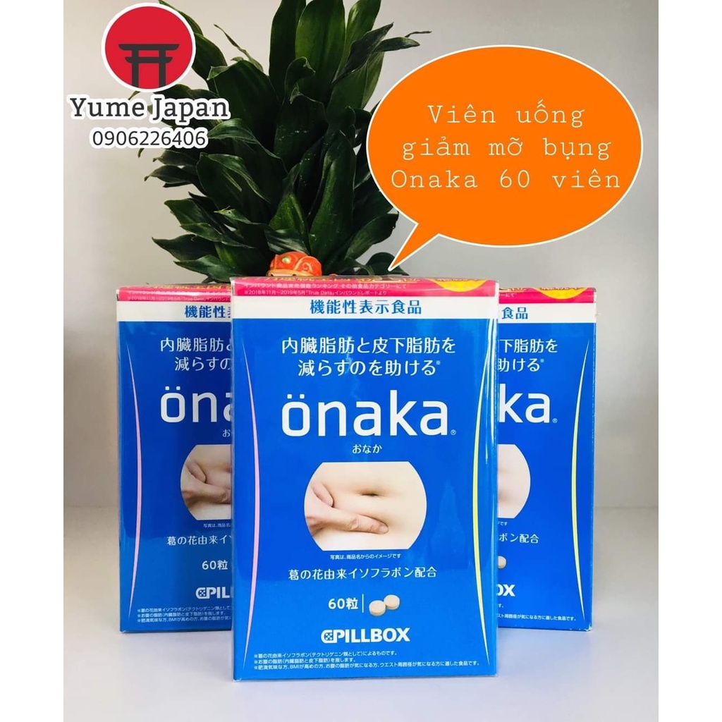 Viên Uống Giảm Mỡ Bụng Onaka Pillbox Nhật Bản 60 viên