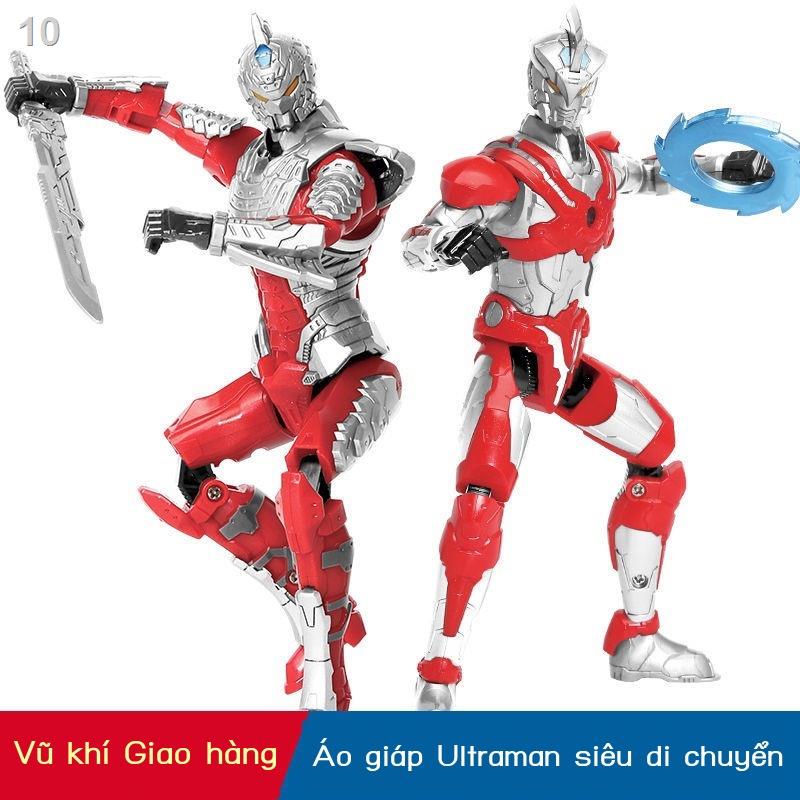 ZUltraman làm bằng tay mô hình chính hãng khớp biến dạng có thể di chuyển được Bộ vũ khí siêu nhân robot đồ chơi cậu bé