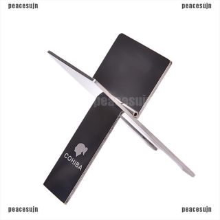 (PVN---NEW)Cigar Ashtray Holder Steel Practical Gadgets Silver Foldable Cigar Stand Tray