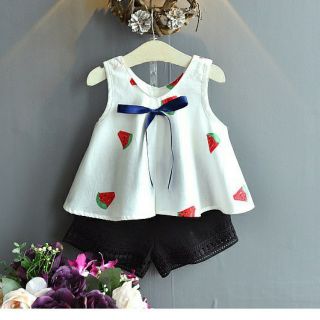 Sét bộ áo sát nách+quần đùi bé gái size 11-22kg bh50