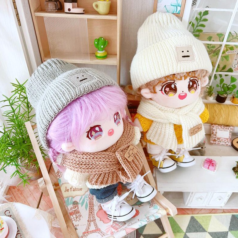 Búp Bê Mặc Áo Len Xinh Xắn 20cm Dễ Thương