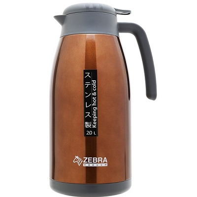Bình giữ nhiệt Inox Smart II 1L Zebra có quai và vòi rót - 112967 Thái Lan cao cấp