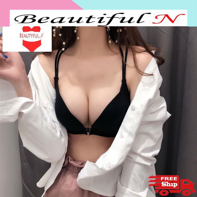 Áo ngực thiết kế khóa cài trước với đệm mút hình bàn tay có thể nâng đỡ ngực độc đáo quyến rũ | BigBuy360 - bigbuy360.vn