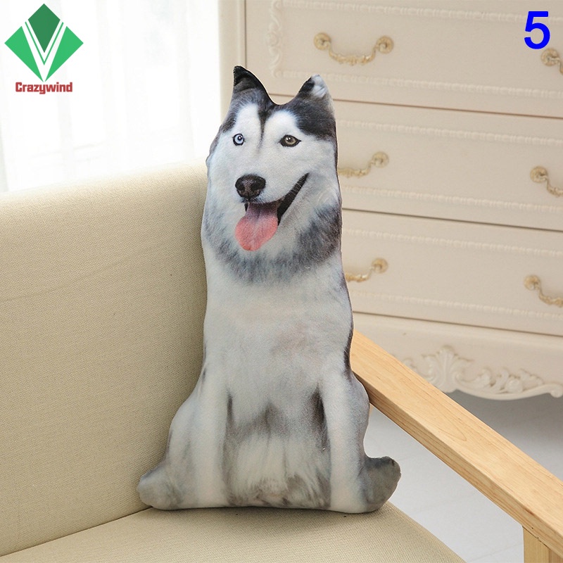 Đồ chơi thú nhồi bông hình dạng chú chó 3D đáng yêu dành cho trang trí nhà cửa