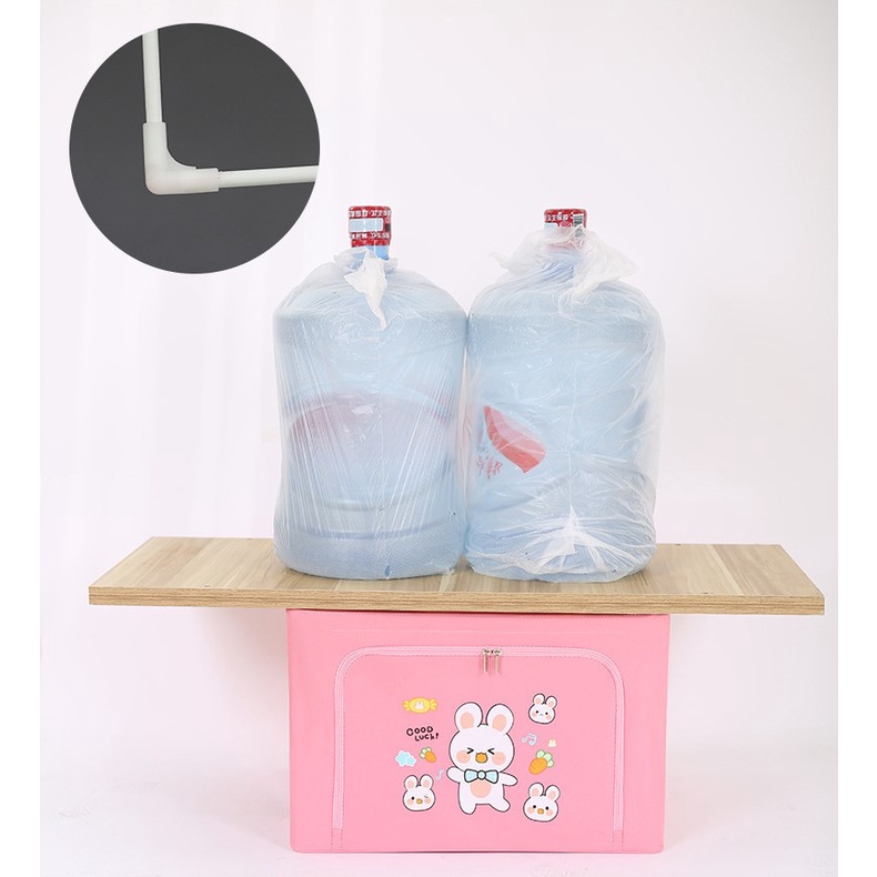 Hộp Đựng Quần Áo Túi Vải Đựng đa năng vừa đựng  túi đựng quần áo khung thép có thể gấp gọn xếp chồng