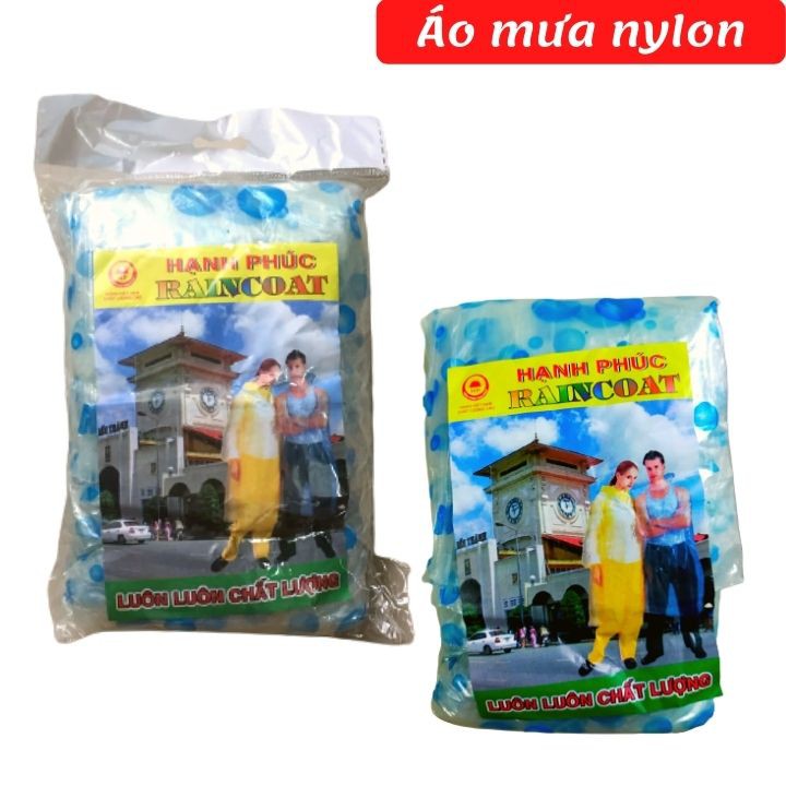 [Combo 10] Áo mưa nylon tiện lợi hình chấm bi  - Tomchuakids