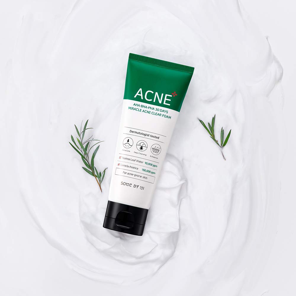 SỮA RỬA MẶT Giảm MỤN SOME BY MI AHA BHA PHA 30 DAYS MIRACLE ACNE CLEAR FOAM 100ml